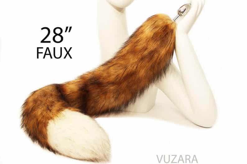 Faux Fur Fox Tail Buttplug