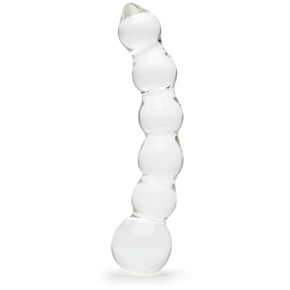 Lovehoney 8-inch Beaded Sensual Glass Dildo