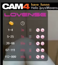 Lovense Tip Menu 2