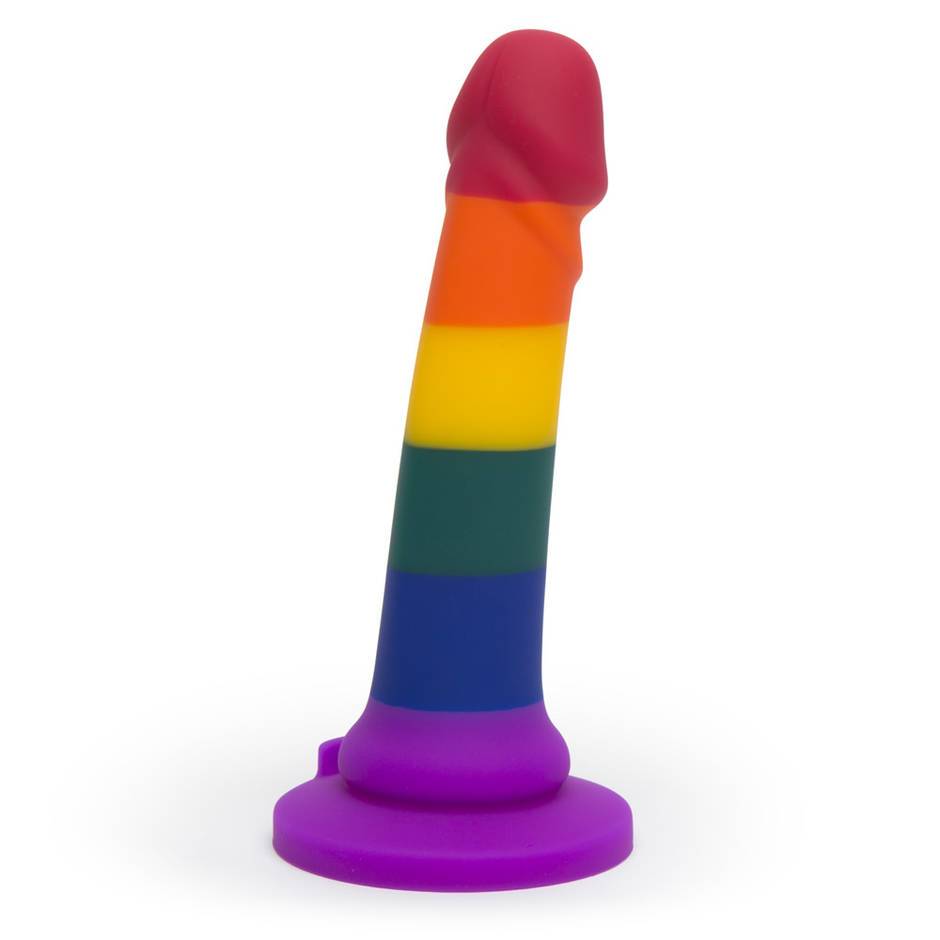 Lovehoney Silicone Rainbow Dildo 7 Inches